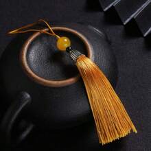 20 peças/10 peças/5 peças Estilos Diversos estilos estão disponíveis aleatoriamente para você escolher o Conjunto de Pingentes com Borla de Estilo Chinês. Feito à mão, Chaveiro e Pingente de Telefone com Borla DIY em Fibra de Poliéster