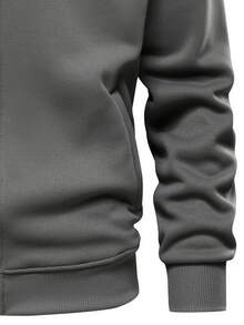 Men's New Autumn/Winter Stand-Collar Sweatshirt - Loose, Casual And Versatile Zip-Up Jacket, Suitable For Both Layering And Outerwear