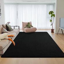 Large Modern Area Rugs For Bedroom,  Thickened Memory Foam Indoor Carpets For Living Room, Soft Non Slip Low Pile And Machine Washable Rug - 黑色 - 查看 1