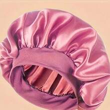 1 Satin Sleeping Cap Loose Elastic Band, Comfortable Fit, 85% Polyester Fiber 15% Elastane, No Fragrance, Daily Hair Care Accessories, Elegant Sleeping Cap | Satin Texture
