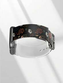 1条柔软弹力透气花卉图案替换腕带，兼容三星、佳明、荣耀智能手表，尺寸：38mm、40mm、41mm、42mm、46mm、45mm、44mm、49mm；时尚休闲硅胶表带，兼容苹果手表 Ultra SE/11/10/9/8/7/6/5/4/3/2/1 - 彩色 - 查看 5