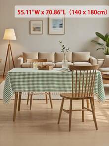 1/32pcs Japanese Style Plaid Tassel Pendant Tablecloth, Rectangular Tablecloth For Living Room, Kitchen, Dining Room, Party, Dining Table Decor - Nhiều màu - Xem 31