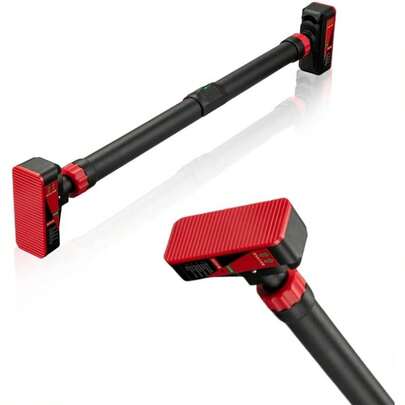 mteryoing Pull Up Bar For Doorway - Adjustable No Screws Chin Up Bar For Home Gym, 440 LBS Max Load, With Level Meter & Anti-Slip Design For Strength Training