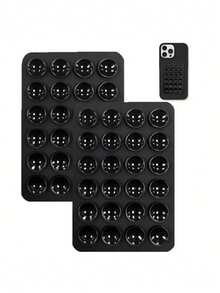 Set de 4 piezas/2 piezas Agarre de silicona para teléfono, adecuado para todos los modelos de teléfonos, soporte adhesivo para teléfono, manija adhesiva de teléfono con manos libres, soporte de agarre de teléfono para selfie y video compatible con iPhone, teléfonos Android, regalo para cumpleaños, familia, amigos, soporte para teléfono, accesorios para teléfono