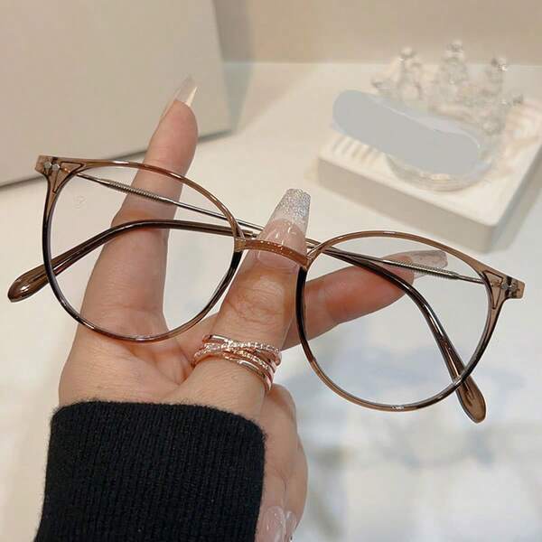 1 pieza Gafas de mujer de estilo vintage elegante y exquisito con lentes fotocromáticas nuevas, adecuadas para la vida diaria, conducir, acampar, pescar, actividades al aire libre y casuales. Accesorios de moda apropiados para todos los tipos de rostro.