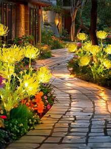 1pc Solar Powered Cosmos Flower Light Set - Includes Illuminating Lotus Flower, Solar Powered Outdoor Pink Flower Garden Solar Light, Outdoor Landscape Lighting, LED Floral Lights, Solar Flower With Glowing Petals And Stem, Upgraded Solar Panel, Outdoor Garden Decor, Patio Decoration And Mother's Gift, Ideal For Outdoor Garden Decor, Great For Thanksgiving Gift And Romantic Gift!