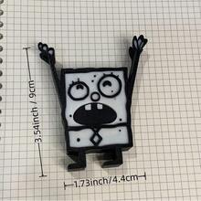 SPONGEBOB 1 件装海绵宝宝涂鸦卡通动漫笔筒创意笔筒收纳架桌面趣味装饰品儿童礼物 - 彩色 - 查看 5