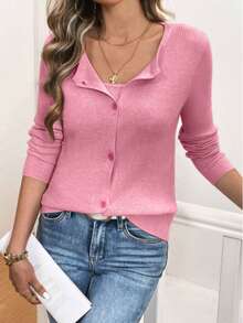 مجموعة قطعتين من البلوزة والسترة والكارديجان للخريف والشتاء، أنيقة وعصرية