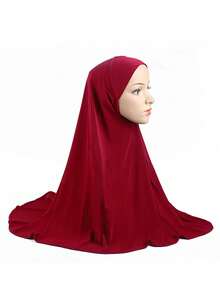 1 Khăn trùm đầu Hijab dành cho nữ, Khăn trùm đầu Khimar màu trơn, Thời trang & Đa năng, Thuận tiện khi ra ngoài, cầu nguyện, Chống tia UV, Thoáng khí, Phù hợp mặc mọi mùa - Khăn tay áo - Xem 28