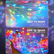100/200 LED Solar Powered Firecracker String Lights - 8 Color Modes, Firecracker Willow Flower Lights, Suitable For Yard, Garden, Path, Party, Camping, Picnic, Christmas Outdoor Lighting | Colorful Firework Design | Solar Powered Lights, Firework Decor - Solar - View 8