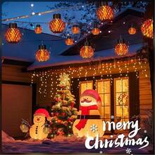 1/2/4PCS LED Outdoor Solar Flame Effect Pendant Light Waterproof Garden Decoration Light Courtyard Solar Fairy Light