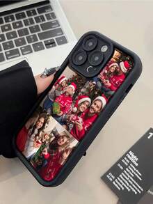 1pc Customized Photo Puzzle Phone Case, Suitable For IPhone 16 Pro Max/16 Plus/16 Pro/17 Pro Max/17 Pro/17/17 Air, Wedding Customized Image, Gift For Couples, Friends, Family, Graduation - Black - View 11
