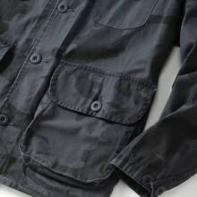 AKARMY Men's Camo Jacket 280g Jacket/ 1 Piece Jacket / 100% Cotton M65 Jacket Cotton Tactical Combat  With Multi-Pockets Coat - Ngụy trang ban đêm - Xem 5
