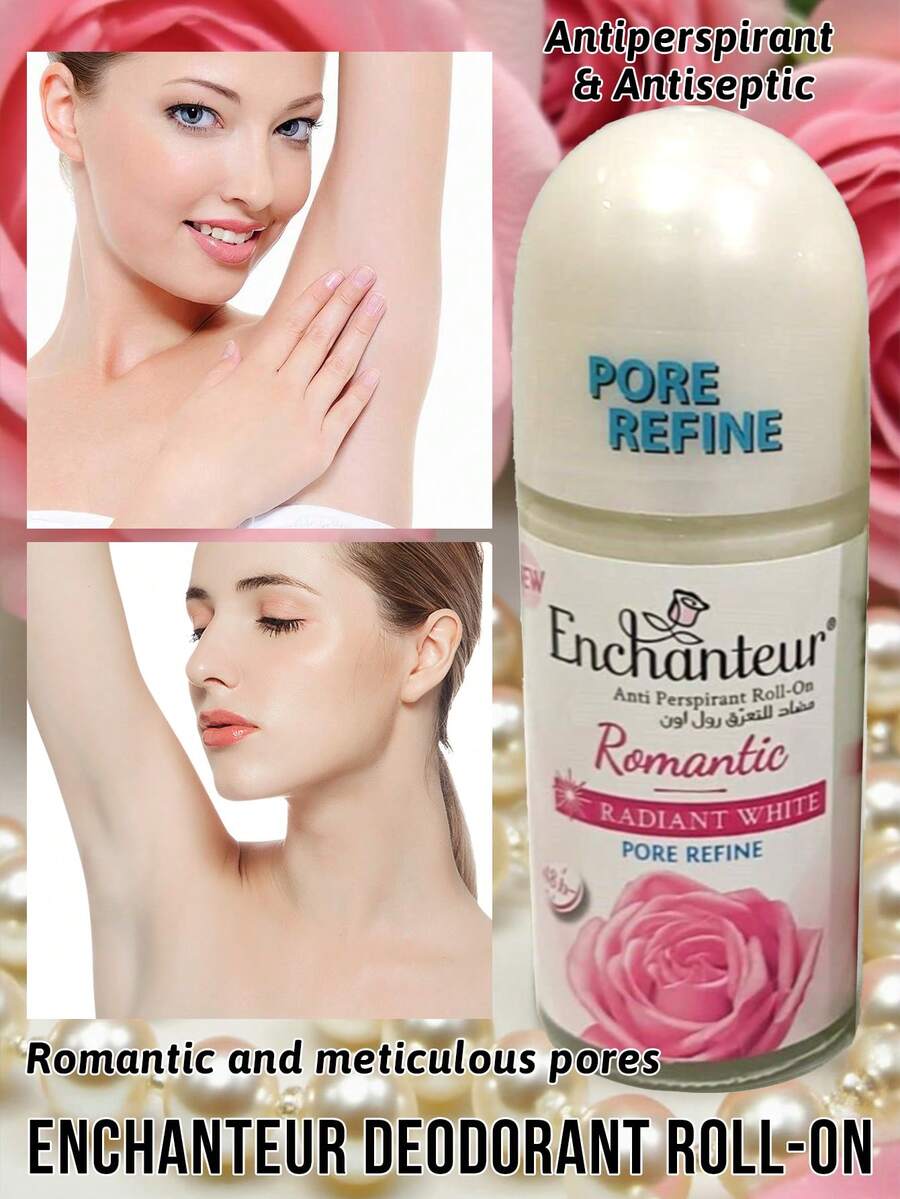 Enchanteur 香氛滾珠除臭劑,提供汗水控制、抗菌、異味控制,優雅香氛,清新舒適,持久留香,快速吸收,便攜易用,舒緩肌膚,適合所有膚質 - 浪漫細緻毛孔香氛 - 查看 1
