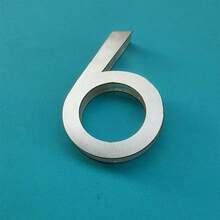 1pc Premium Brushed Metal Transparent Number Adhesive Door Plate, 75mm/2.95 Inch House Number, Suitable For Mailbox 0 To 9, DIY Wall Decor Number