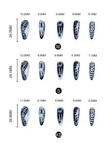 10 naklejek na paznokcie Goth Dark System, wzór kociego oka + czarno-srebrny gradient, tajemniczy filtr przyspawany do opuszków palców, odpowiednie na codzienne randki, popołudniową herbatę i wyjścia