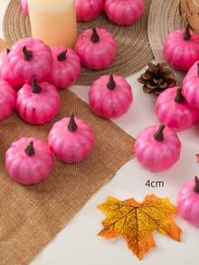 10 件人造迷你假南瓜，万圣节迷你假南瓜 DIY 花环工艺品，假植物，秋季万圣节，厨房装饰，桌面装饰，季节性碗展示，秋季门花环，感恩节晚餐中心装饰，秋季婚礼装饰，餐桌派对模拟装饰用品