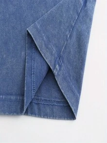 Casual Short Sleeve Tees For Men  Star Shirt For Summer - Xanh đậm - Xem 5