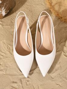 On feet& in love Sapatos de Salto Femininos - Branco - Visão 6