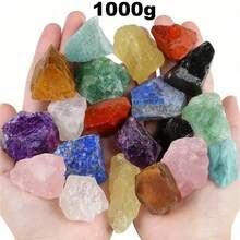 [10/20/30/40/50/100/200/500] Grams/Pack Vibrant Bohemian Style Mixed Natural Tumbled Stones And Crystals - Assorted Polished Gemstones For Home Decor