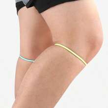 2 piezas Rodillera de silicona - Estabilizador patelar circular, con alta elasticidad y resistencia, adecuado para diferentes formas de pierna, fácil de usar, lavable, adecuado para baloncesto, fútbol, deportes al aire libre, correr, fitness, etc., proporcionando protección para las rodillas y la rótula