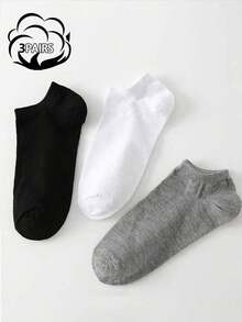 5 Pairs Solid Color Basic Socks, Soft & Lightweight Unisex Low-Cut Socks, Suitable For Women's Leggings And Pantyhose