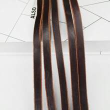 [Multi-Functional Dog Leash] ITANDME Adjustable Multi-Functional Dog Leash - Copper Hook, Thickened Faux Leather, Solid Pattern