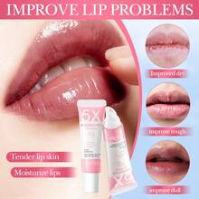 Niacinamide Lip Moisturizer - Lip Mask Overnight - Moisturizing Lips Butter Balm With Hyaluronic Acid - Lip Sleeping Mask - Lip Moisturizer For Very Dry Lips Care - Hidratante De Labios Care Products - Màu Hồng baby - Xem 3
