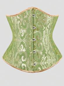 加大码女式复古系带束腰紧身胸衣上衣，可调节紧身胸衣塑身衣，适合万圣节服装 - 彩色 - 查看 21