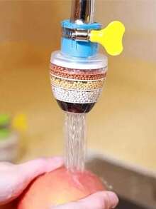 1/2pcs Splash Proof Faucet Filter With Filtering Function, Purifying Water Quality, Multiple Organic Filter Stone Filtration
