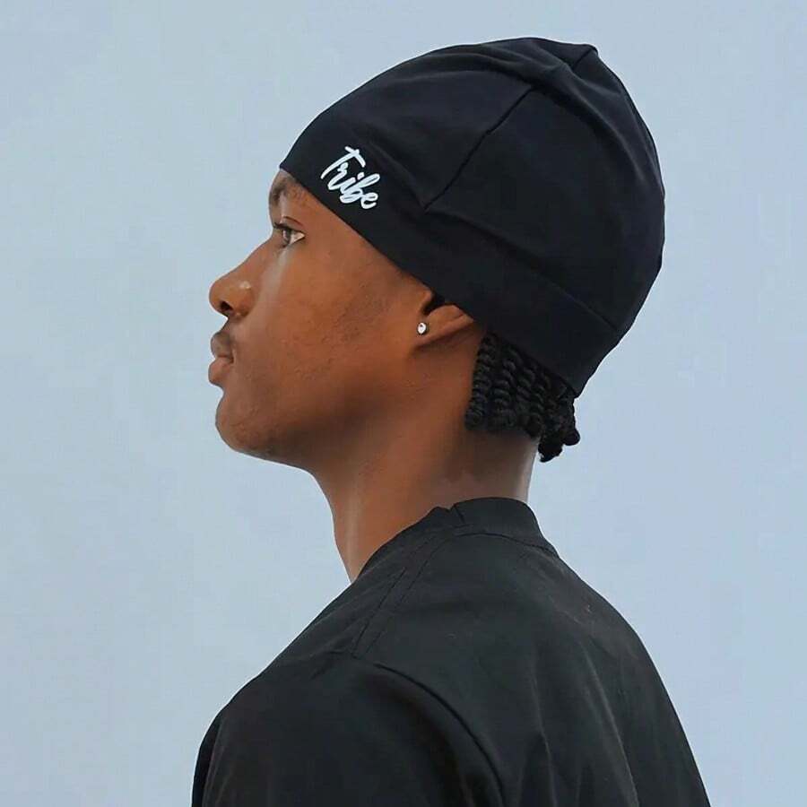 1pc Solid Color Street Style Nylon Skull Print Unisex Beanie Hat, Suitable For All Seasons, Sports & Casual Wear, Great Gift Choice