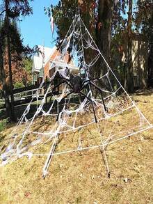 1pc Halloween Decorations Outdoor Spider, Scary Spider Prop Decorations, Halloween Party Decorations Outdoor Garden Party Decorations For Families