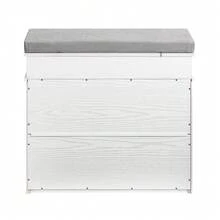 SoBuy Shoe Cabinet FSR82-K-W - 黑與白 - 查看 4