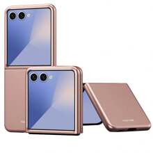 حافظة هاتف كاملة الجسم بتشطيب مطفي متوافقة مع Galaxy Z Flip3/4/5/6/7/7FE، Z Fold3/4/5/6/7، حافظة هاتف ذات موحد اللون أنيق للخريف، حافظة هاتف Fold7 متعددة الاستخدامات عالية الجودة، حافظة هاتف W26 بألوان البنفسجي/الأسود/الوردي/الأزرق، حافظة هاتف شخصية