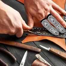 14 Pieces Finger Covers, Ymapinc Finger Sleeve Cots Protector For Finger Tips, Reusable Thumb Finger Protectors Cut Resistant Guards For Kitchen Sculpture Work