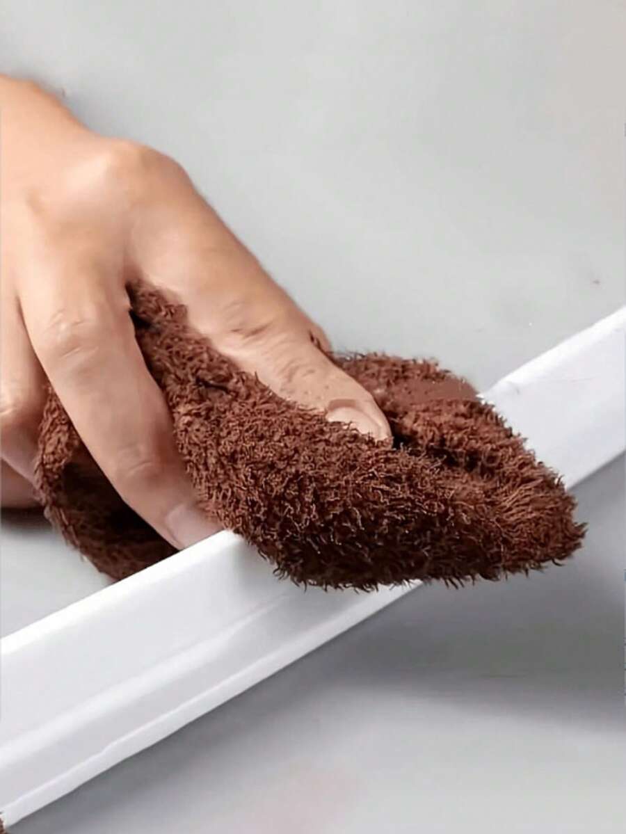 1pc Silicone Thickened Bathroom Waterproof Strip, Bathroom Waterstop, Washstand Guardrail, Floor Water Retaining System, Easy To Install Dry-Wet Separation Barrier. (Please Purchase According To Your Own Requirements. The Picture Has A Size Chart. ) - Multicolor - View 1