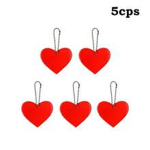 Reflective Star & Heart Ornaments - Christmas Decor Home & Party Supplies, Ideal Christmas Gifts, Wedding & Party Decorations, Keychain Bag Charm