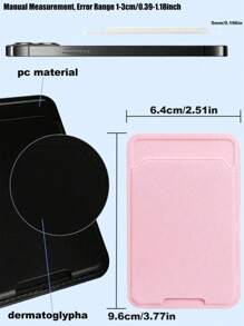 1 Stück/2 Stücke Handyhülle mit unabhängigem Kartenfach, geeignet für verschiedene Modelle, selbstklebende Rückseite für Ausweis und Kartenfach.