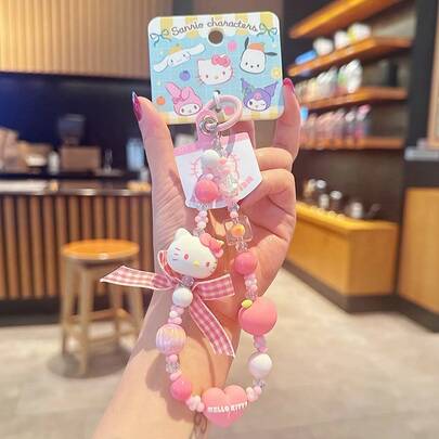 Sanrio 水果串珠手链吊饰 - Hello Kitty 版。官方授权配饰，打造活力造型或甜蜜送礼时刻。