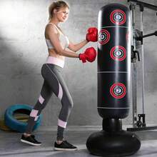 Sport Heavy Duty Free Standing Boxing Punch Bag - Black - View 2
