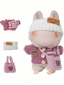 1 set de vêtements (sans poupée) adapté aux vêtements/accessoires de poupée de 17 cm, pour poupée LABUBU, poupée, vêtements de poupée