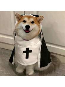 1 szt. Kostium pokojówki dla kota i psa, dekoracja na imprezę, zabawny strój dla małych/średnich psów i kotów, odpowiedni dla małych/średnich zwierząt