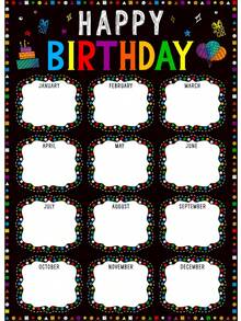 1 pièce Affiche à remplir d'anniversaire de style enfantin et mignon, avec des couleurs vives, des desserts colorés et en espagnol. En tant que fournitures scolaires et aides de classe pour la rentrée scolaire, il convient à la décoration murale dans les chambres d'enfants, les jardins d'enfants, les crèches et les murs d'anniversaire des salles de classe, etc. Sans cadre.