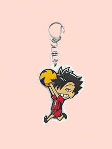 2D 平面，1/2 个排球亚克力钥匙扣 Kuroo Tetsurou，Kozume Kenma 可爱吊坠女孩礼物 - 彩色 - 查看 7