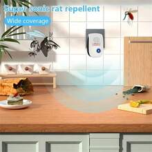 Pest Repeller Ultrasonic Insect Reject Electronic Mouse Rat Mosquito Control ,Effective Indoor Pest Control For Home, Kitchen, Office, Hotel, And Warehouse - Mosquito And Rat Repellent