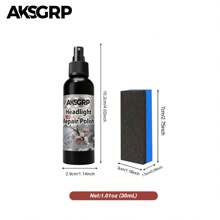 AKSGRP Kit de restauración de faros de coche - Salvador de renovación de faros, líquido potente de restauración de faros que elimina la capa de oxidación para restaurar la transparencia para una conducción nocturna talla grande segura