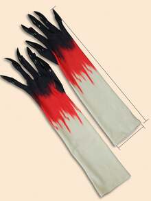 Luvas com Unhas Longas para Halloween, Luvas de Vampiro, Luvas de Bruxa, Luvas de Garra de Demônio para Cosplay
