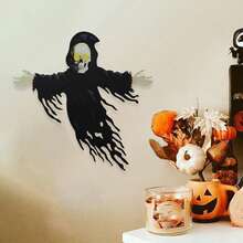 Halloween Mini Figurine Horror Decorations Micro Models For Scary Party Haunted House Tabletop Display Trick Or Treat Accessories - Black - View 5