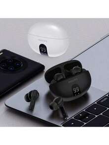 PHILIPS TAT3559 In-Ear Wireless Bluetooth Headphones Bluetooth V5.4 High-Quality Sound With ANC Active Noise Cancellation Technology Deep Noise Cancellation And 20-Hour Battery Life (White) - White - View 3