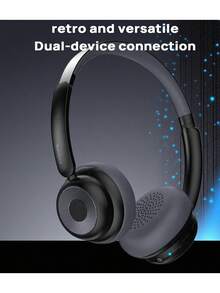 PHILIPS 頭戴式無線藍牙耳機 TAH1129 輕薄設計 便攜小巧 通話降噪 低延遲高音質 60小時長效續航 一機雙連 5.4藍牙 40mm大動圈單元 黑色 - 黑色 - 查看 1